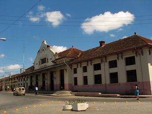 Estación de trenes en Cuba